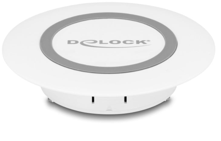 Delock 66260 Kabelloses Ladegerät 15 W – Qi – Tischeinbau – USB-C×1 – für Smartphone – Weiss
