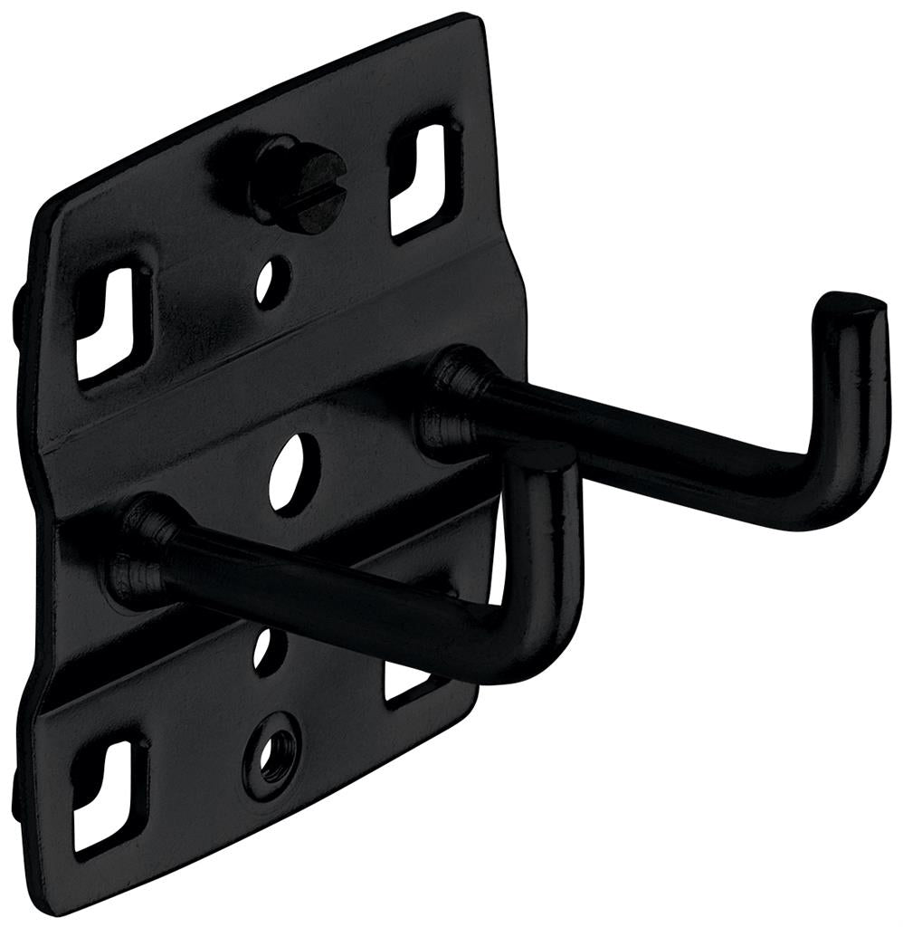 Kraftwerk Magnetleiste/Halterung – doppelt, senkrecht, Wandhalterung, schwarz, B 35 × H 30 × T 30 mm