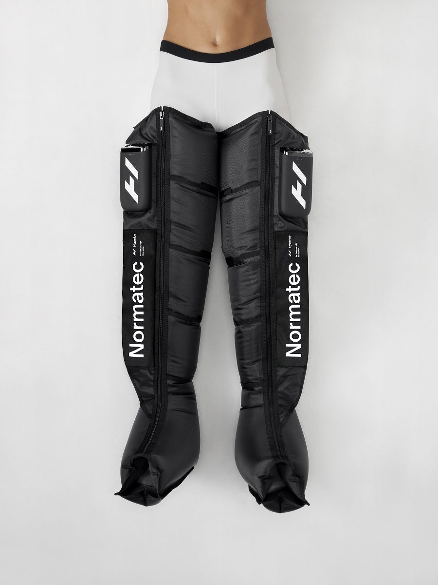 HyperIce Massagegerät Normatec Premier Tall – Luftdruckmassage, Bluetooth – Akku – Schwarz