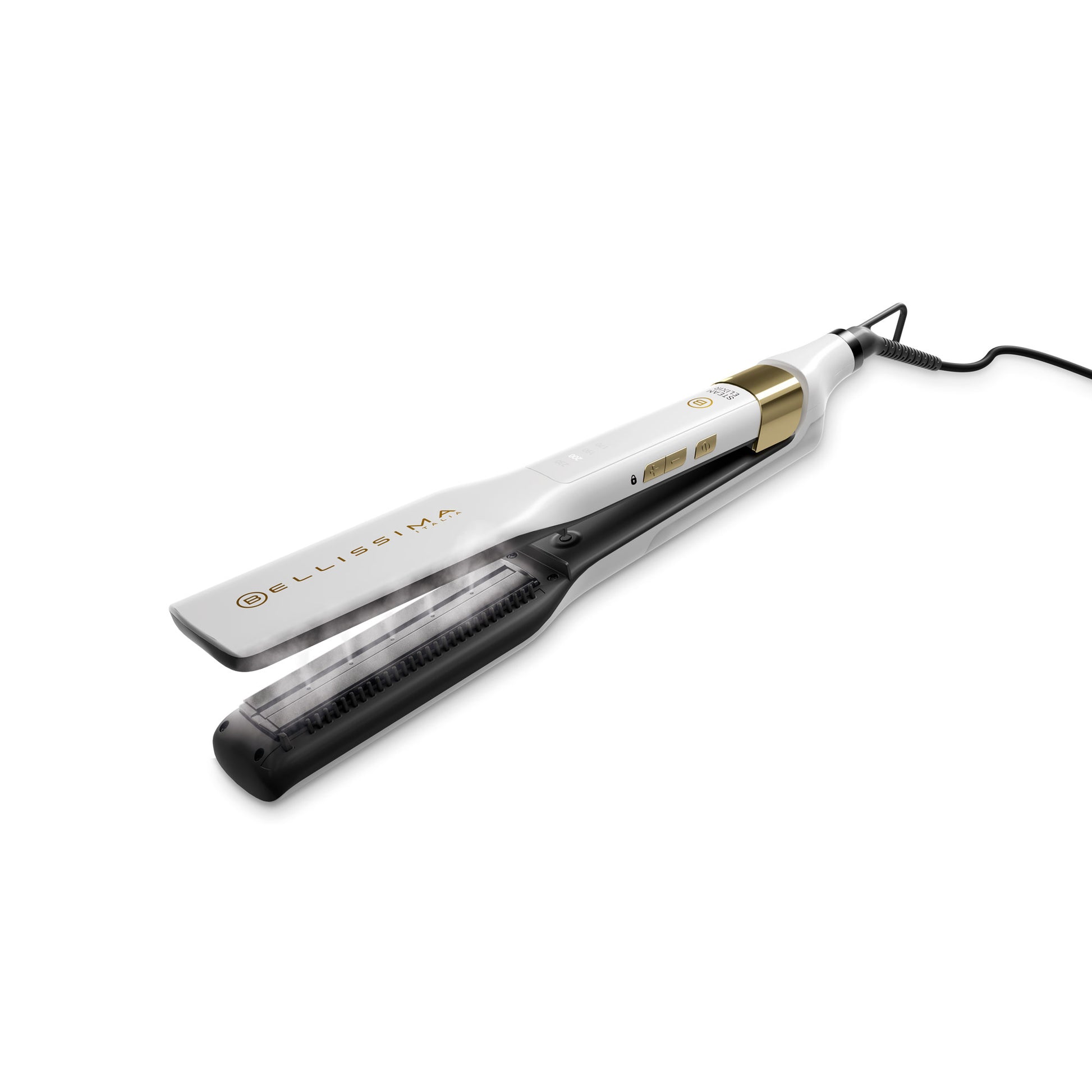Bellissima Haarglätter Steam Elixir – Dampf, Keramikplatten – 170–230 °C – 11 cm Plattenbreite