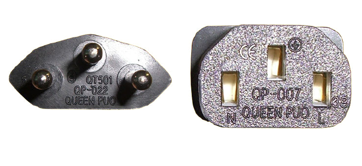 Diggelmann Netzkabel – T12–IEC C13, 3 m, 250 V/10 A, Schwarz