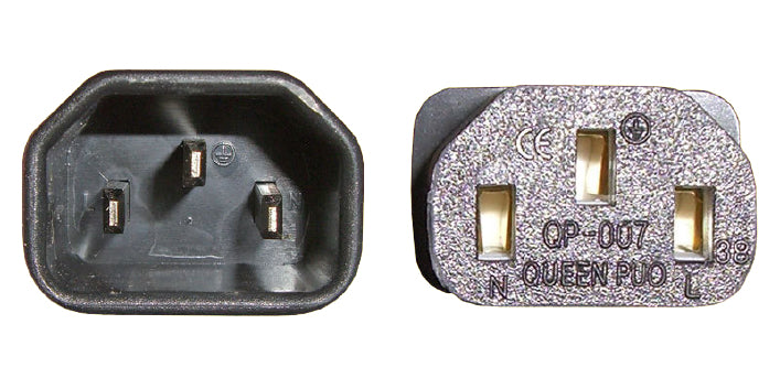 Diggelmann Verlängerungs-Netzkabel – SPVB10-075, C13–C14, 0,75 m