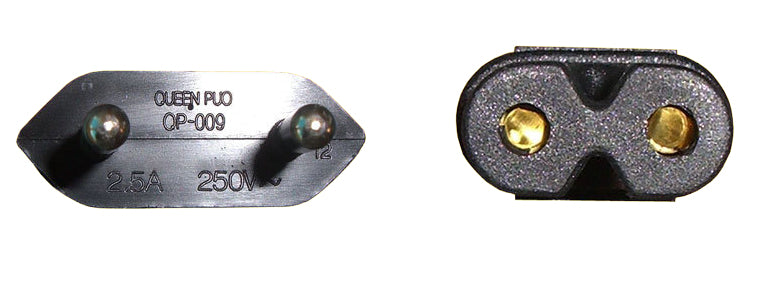 Diggelmann Netzkabel – T26–IEC C7, 1 m, 250 V/2,5 A, schwarz