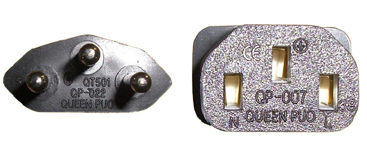 Diggelmann Netzkabel – T12–IEC C13, 1 m, 10 A, schwarz
