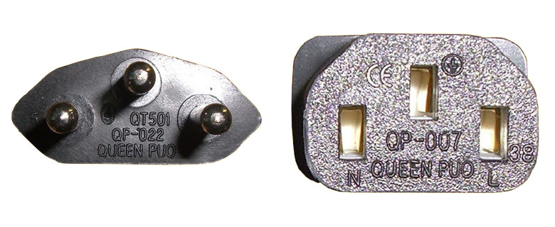 Diggelmann Netzkabel – T12–IEC C13, 1,5 m, 250 V/10 A, Schwarz