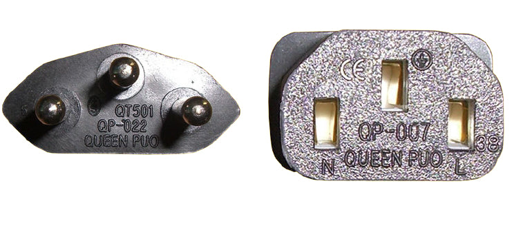 Diggelmann Netzkabel – T12–IEC C13, 2 m, 250 V/10 A, schwarz