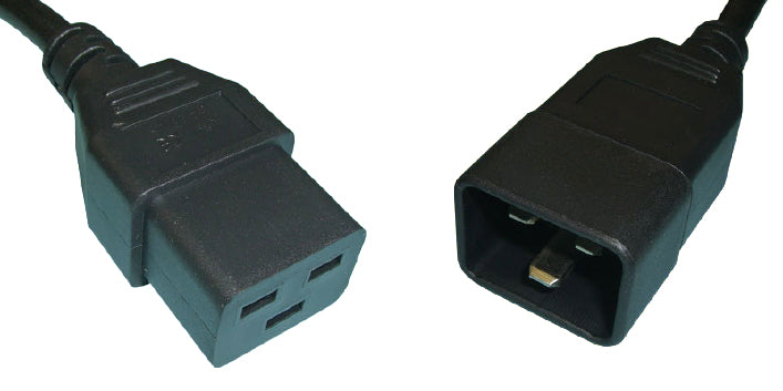 Diggelmann Verlängerungs-Netzkabel – SPVB10-075, C13–C14, 0,75 m