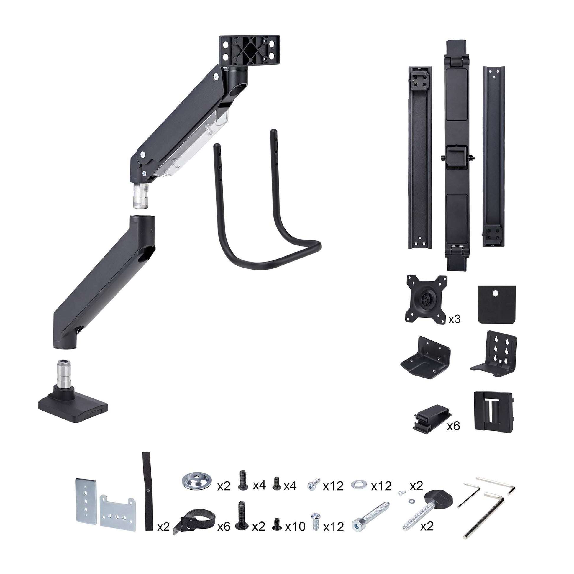 StarTech.com Monitorarm Tischhalterung – Klemme/Durchführung – 3 Monitore – 17–27" – VESA 75×75/100×100 mm