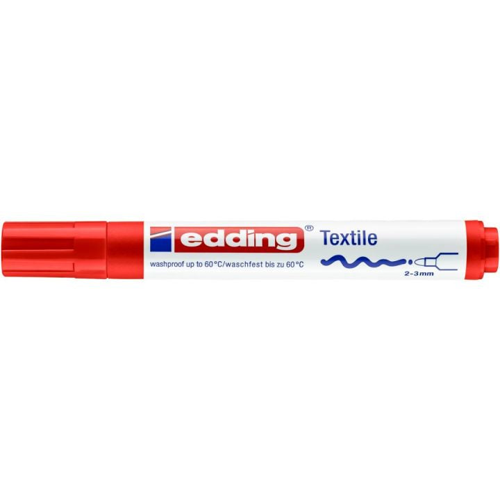 Edding Textilmarker für Permanentmarker – Rot