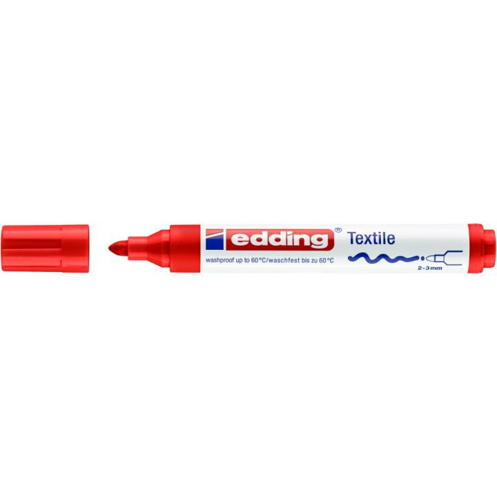 Edding Textilmarker für Permanentmarker – Rot