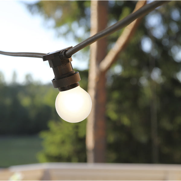 Star Trading LED-Leuchtmittel E27 (G45) – 15 lm, 1 W, Warmweiss 2700 K – IP20 – 10 Stk. – Weiss, Kunststoff