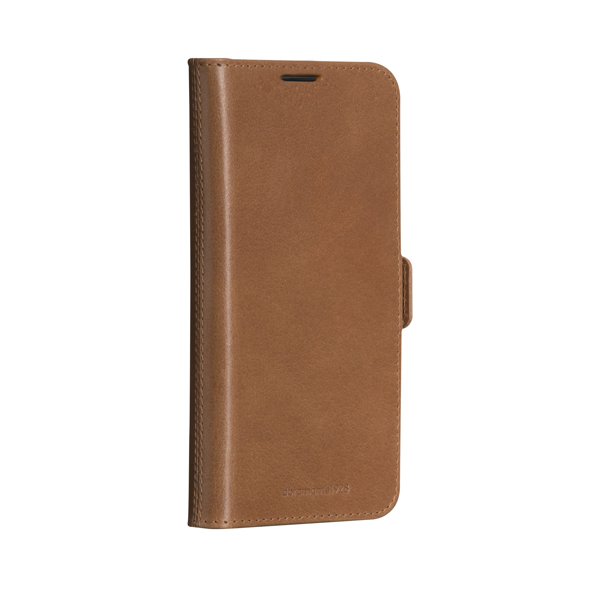 dbramante1928 Lynge Wallethülle – für Apple iPhone 16e, 3 Kartenfächer, Leder, Tan