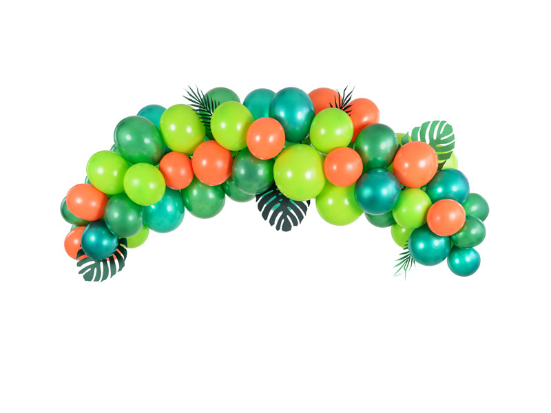 PartyDeco Geburtstagsluftballons – mehrfarbig – 200 cm – Latex – 60 Stk