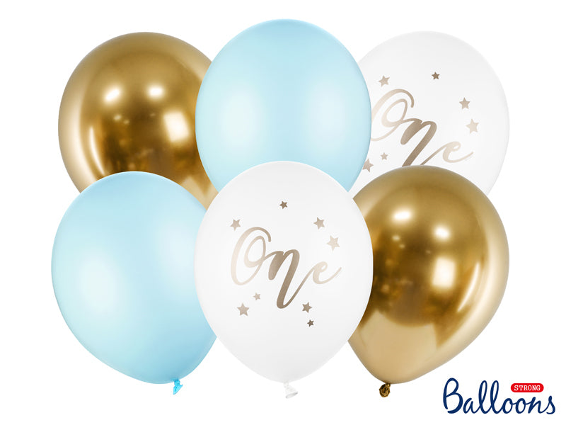 PartyDeco Baby Luftballons – mehrfarbig – Ø 30 cm – Latex – 6 Stk
