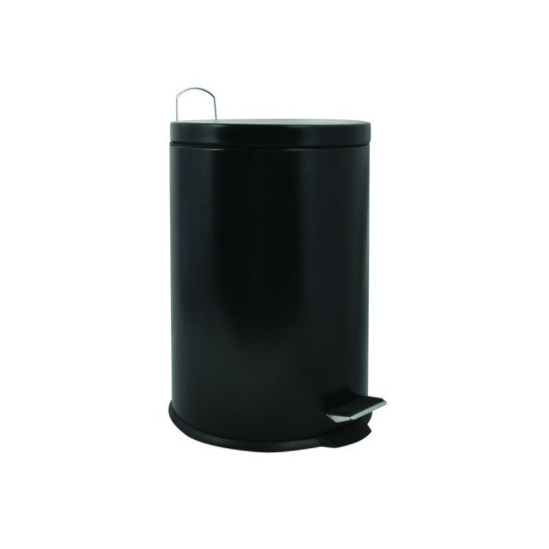MSV Treteimer – 20 l – Stahl, rund – schwarz