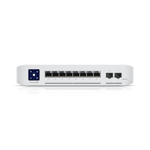 Ubiquiti UniFi Enterprise 8 PoE – Managed Switch – 8×2.5G, 2×SFP+, L3, PoE+ 120 W, 19" Rack