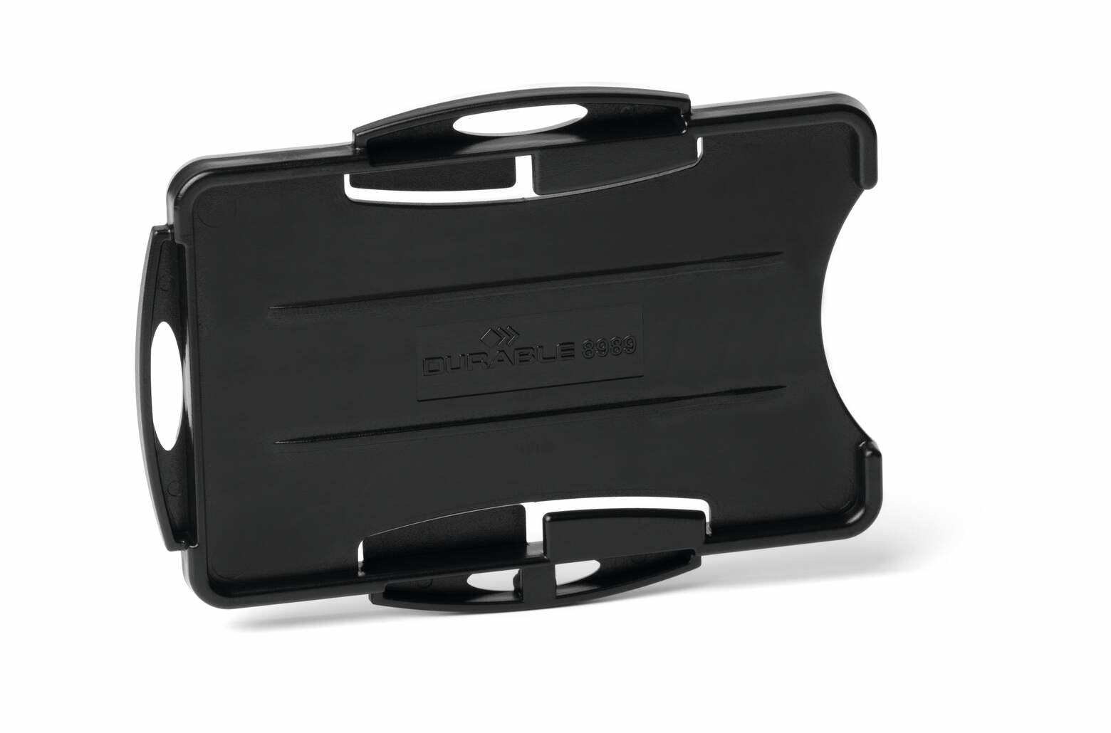 Durable Ausweishalter – 87 × 54 mm, grau, für 2 Betriebs-/Sicherheitsausweise, 10er-Pack