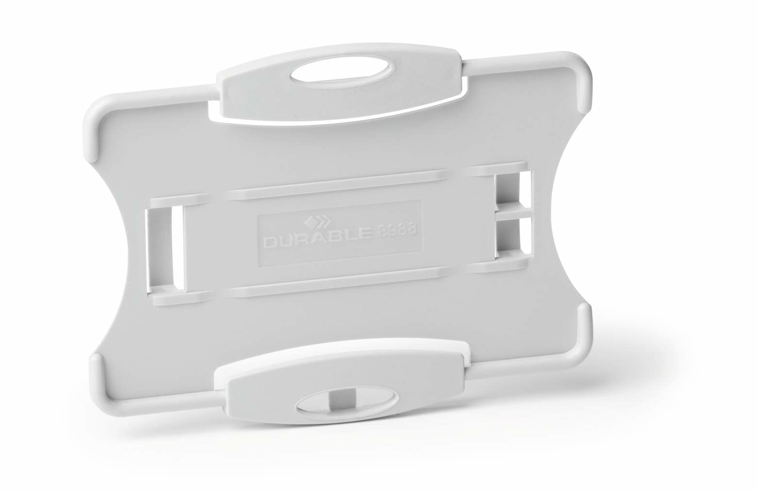 Durable Ausweishalter – 87 × 54 mm, grau, für 1 Betriebs-/Sicherheitsausweis, 10er-Pack