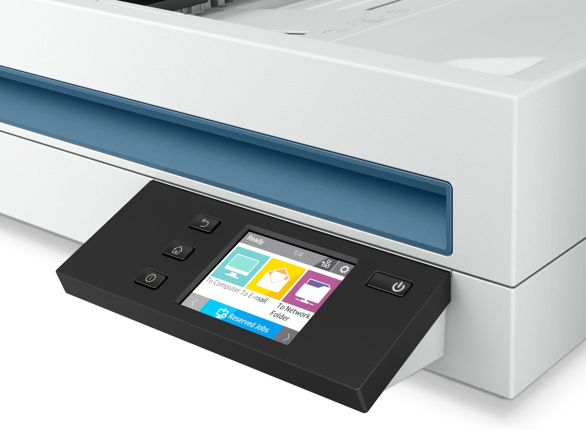 HP Scanjet Enterprise Flow N6600 – Flachbett + ADF, A4, Duplex, 50 ppm, ADF 100 Blatt, WLAN/LAN, 1'200 dpi