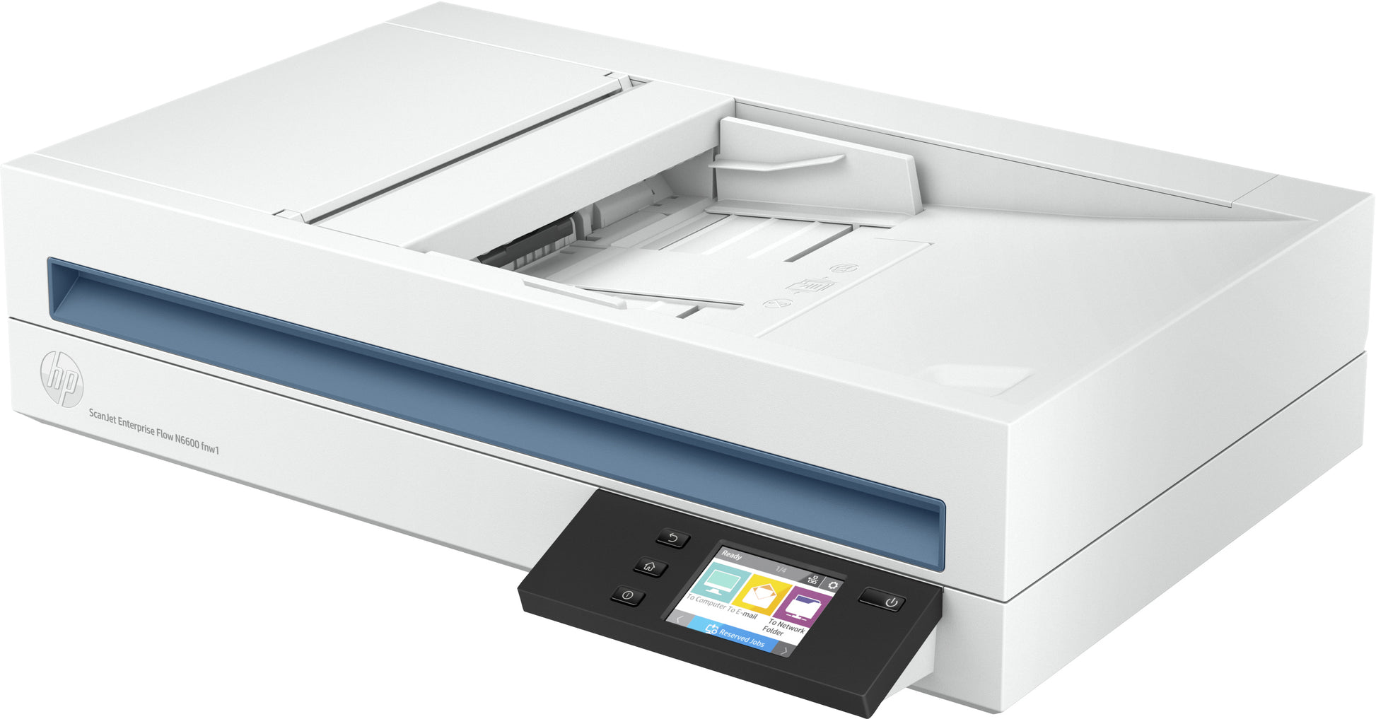 HP Scanjet Enterprise Flow N6600 – Flachbett + ADF, A4, Duplex, 50 ppm, ADF 100 Blatt, WLAN/LAN, 1'200 dpi