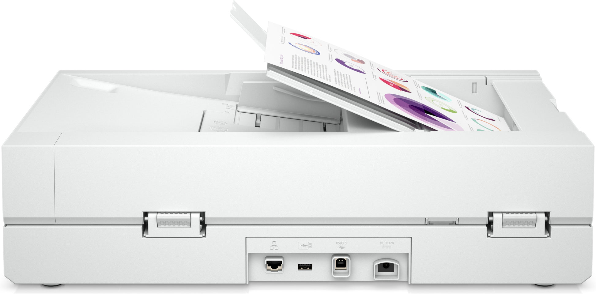 HP Scanjet Enterprise Flow N6600 – Flachbett + ADF, A4, Duplex, 50 ppm, ADF 100 Blatt, WLAN/LAN, 1'200 dpi