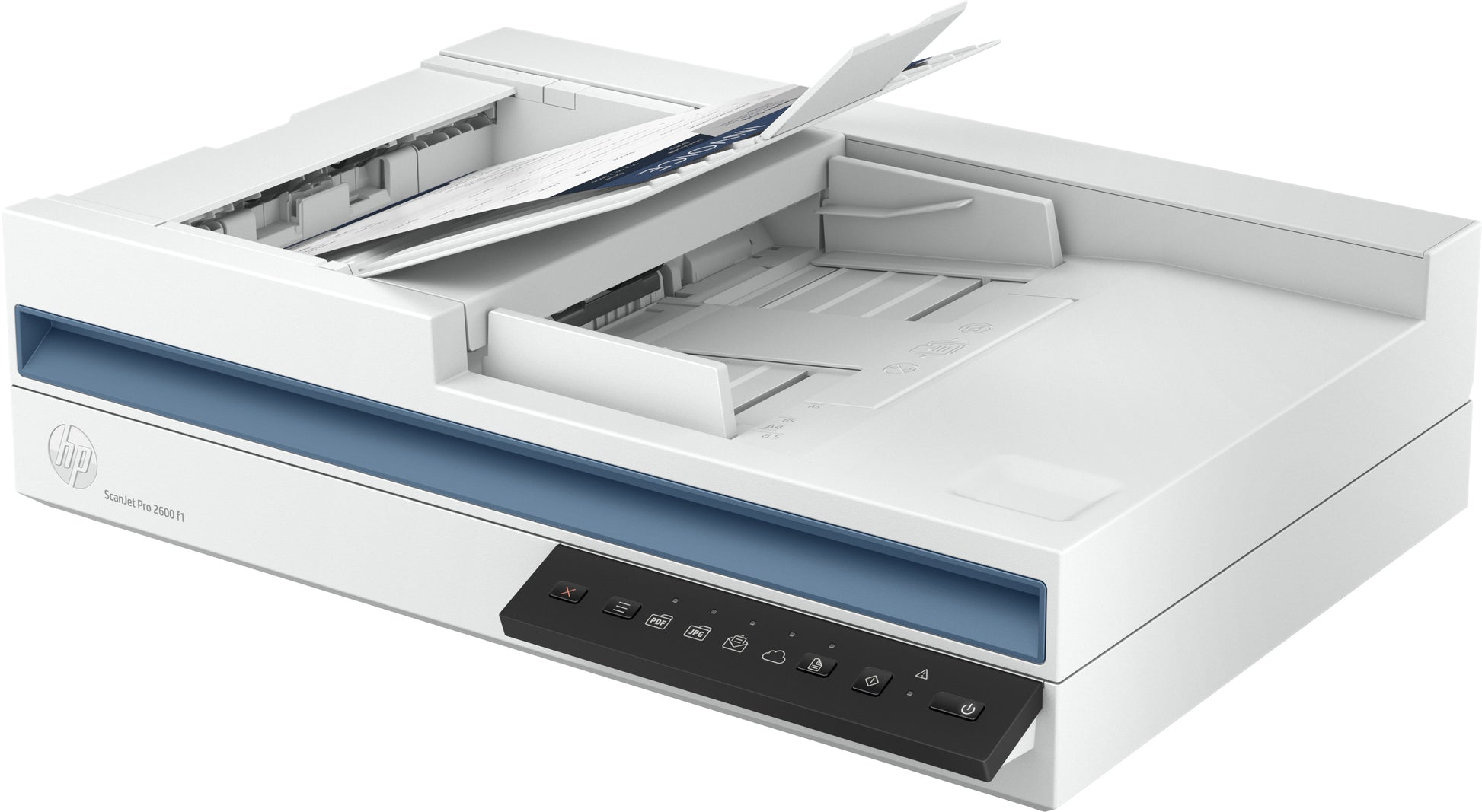 HP Scanjet Pro 2600 F1 – Flachbettscanner mit ADF, A4, Duplex, 50 ppm, 600 dpi, ADF 60 Blatt, USB