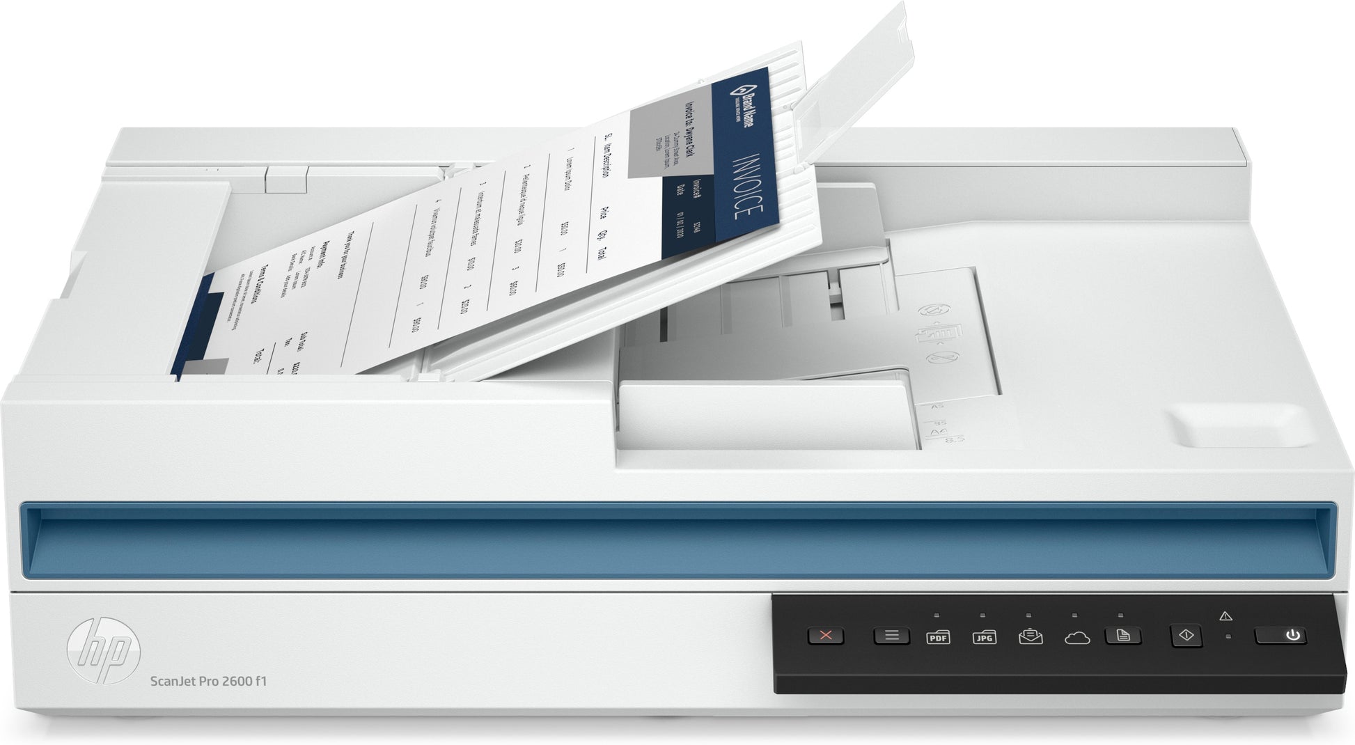 HP Scanjet Pro 2600 F1 – Flachbettscanner mit ADF, A4, Duplex, 50 ppm, 600 dpi, ADF 60 Blatt, USB