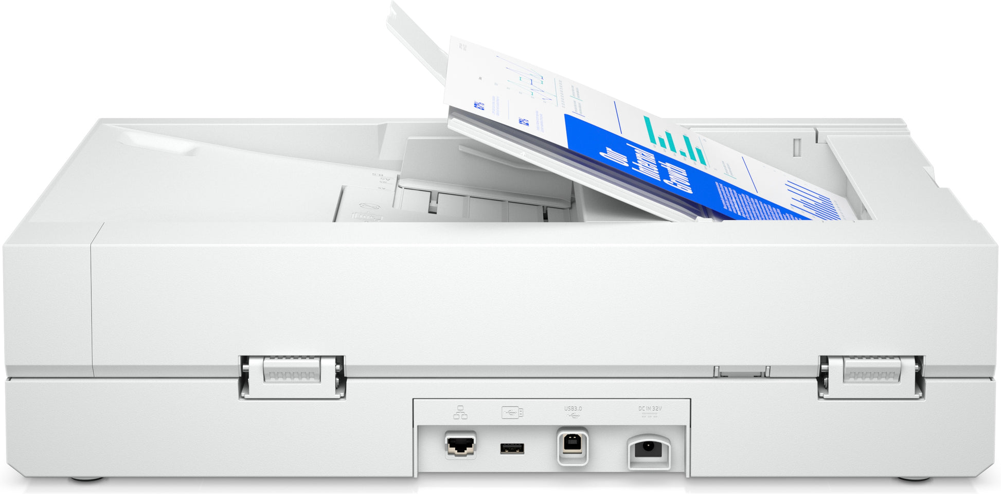 HP Scanjet Pro N4600 Fnw1 – Flachbett + ADF, A4, Duplex, 40 Seiten pro Minute, ADF 100 Blatt, WLAN, 1'200 dpi