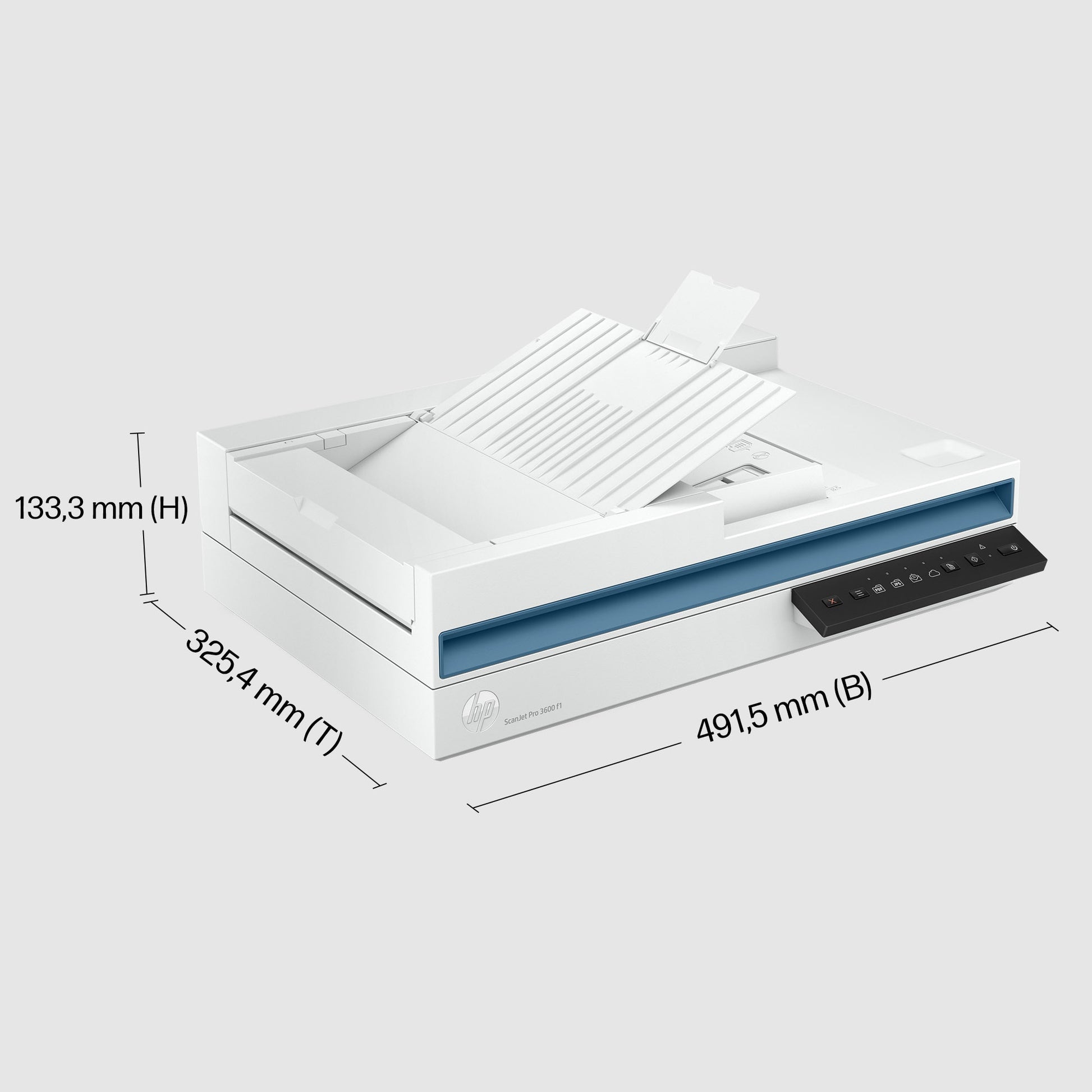 HP Scanjet Pro 3600 F1 – Flachbettscanner mit ADF, A4, Duplex, 30 ppm, 1200 dpi, USB