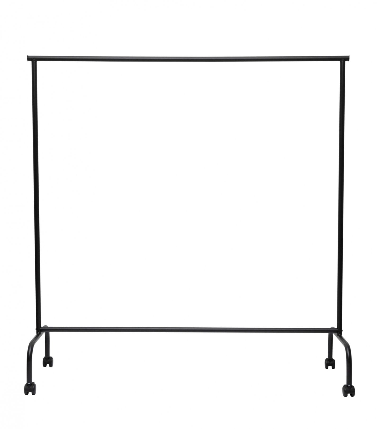 MAULlimbo Garderobenständer (mit Rollen, ausziehbare Seitenarme) – Metall – schwarz – 1510 mm