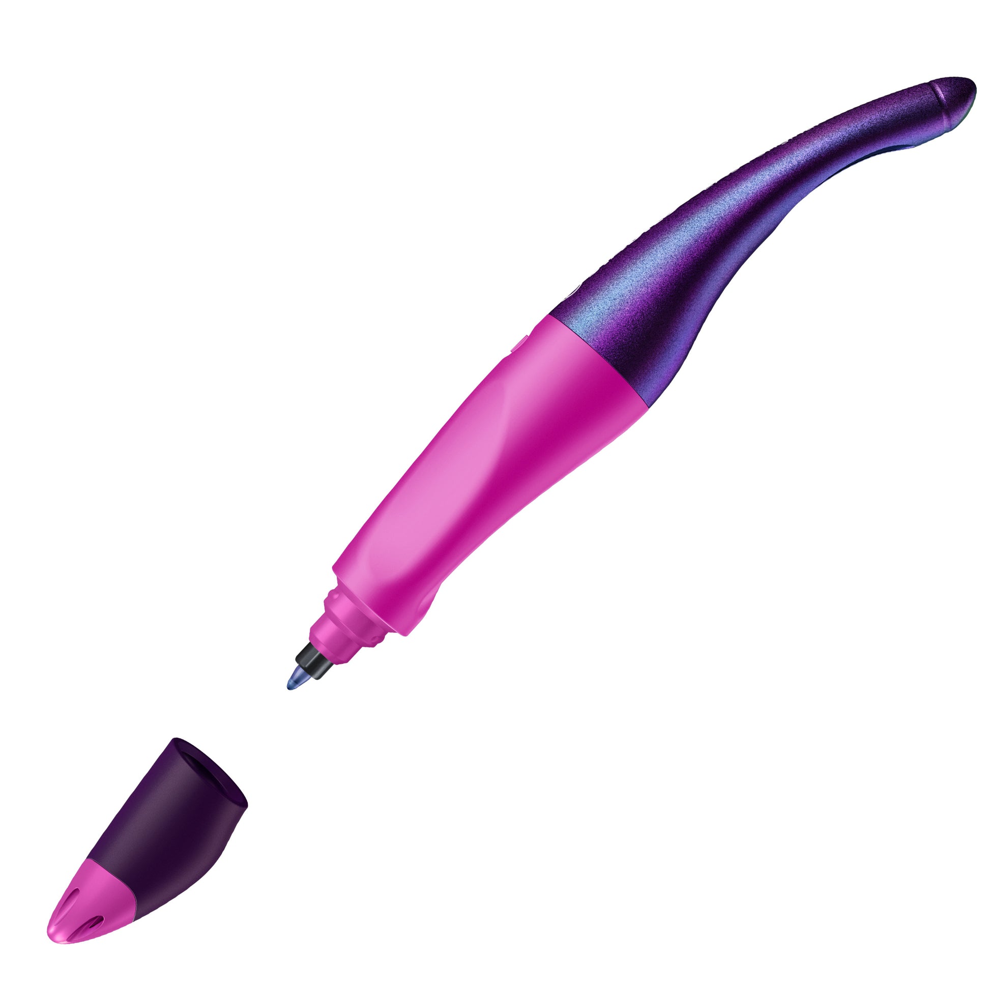 STABILO EASYoriginal – Tintenroller, 0,5 mm, blau, rosa, für Rechtshänder