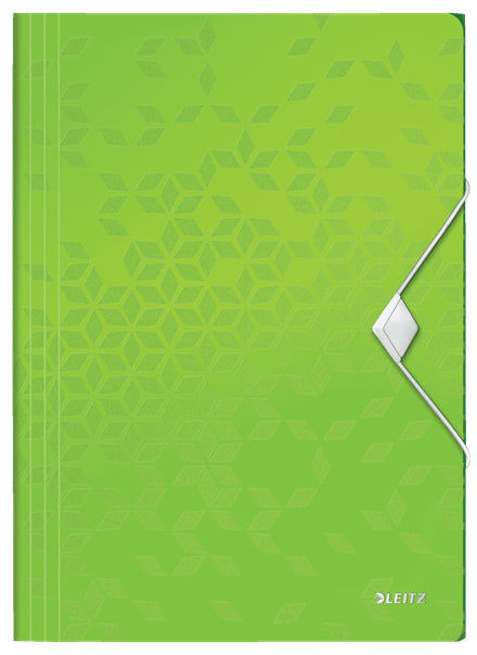 Leitz Wow A4 Gummibandmappe – Polypropylen (PP), grün, bis 150 Blatt