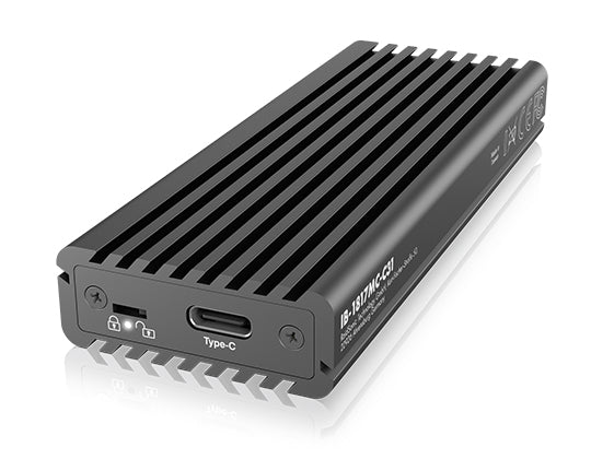 ICY BOX IB-1817MC-C31 – 1-Bay M.2 SSD-Gehäuse – USB-C 10 Gbit/s, für M.2 (NVMe/SATA, 2230–2280)