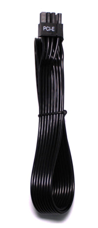 Xilence PCI-E Stromkabel – PCI-E 8-polig zu PCI-E 8-polig, 0,65 m, schwarz, für X-Serie und A+III-Serie Netzteile