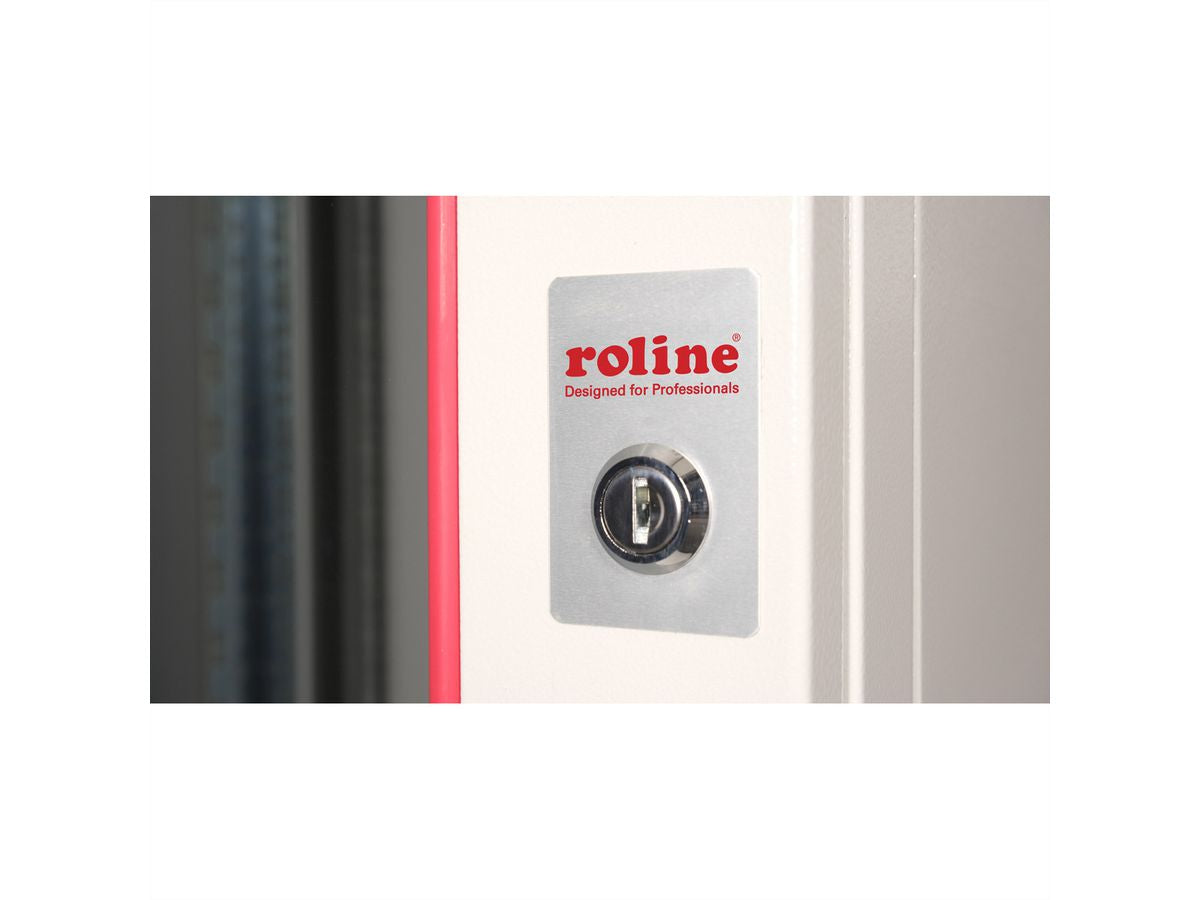 ROLINE Pro – 19" Wandverteiler 7U, IP20, abschliessbar, 600 × 450 × 418 mm, lichtgrau