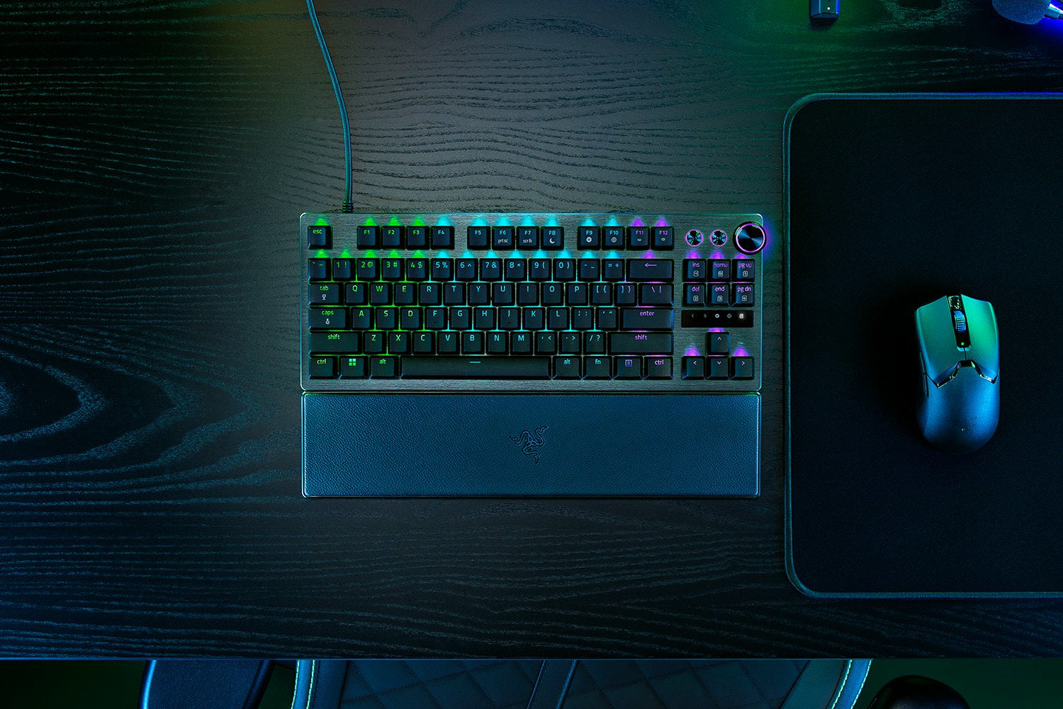 Razer Huntsman V3 Pro Tenkeyless – Tastatur, kabelgebunden (USB-C), DE-Layout (DE), TKL (ohne Ziffernblock)