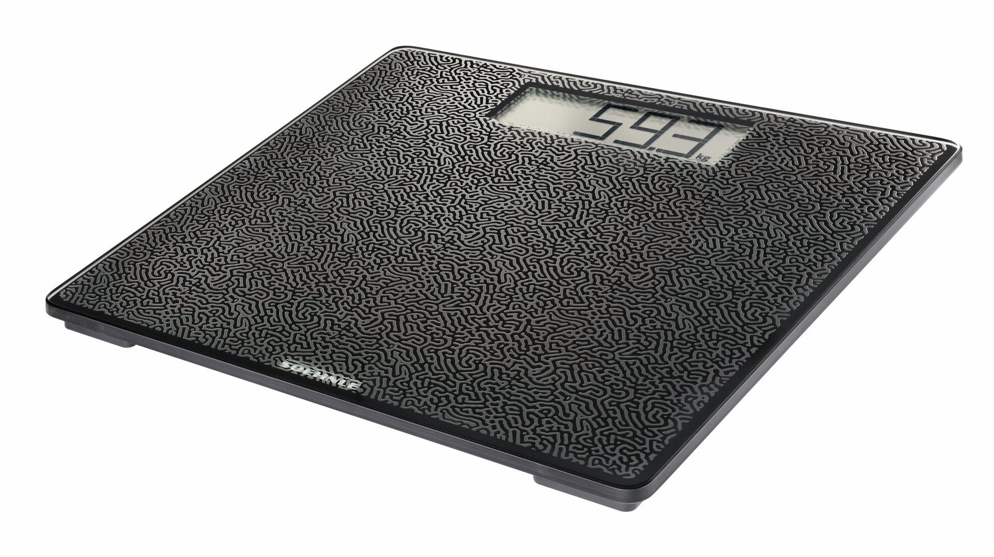 Soehnle Personenwaage Style Sense Comfort Coral – 31×31×2 cm, Glas, 180 kg, Schwarz