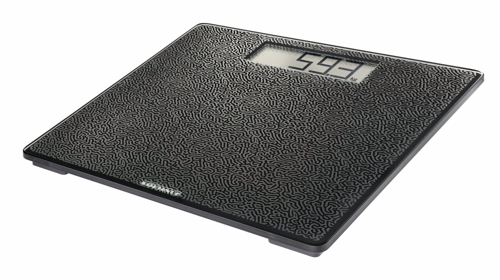 Soehnle Personenwaage Style Sense Comfort Coral – 31×31×2 cm, Glas, 180 kg, Schwarz