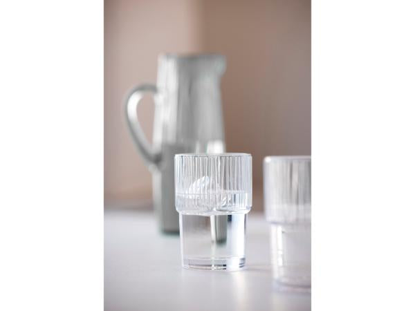 BITZ Latte Macchiato Glas Kusintha – 4er Set, 380 ml, H 12,5 cm, Transparent, spülmaschinenfest