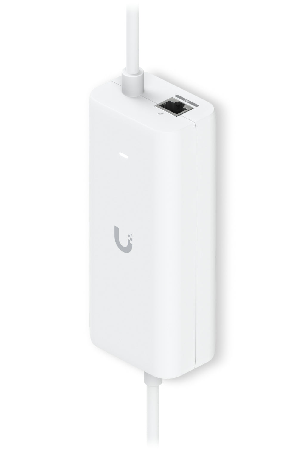 Ubiquiti PoE-Injektor 30 W – 10 Gigabit Ethernet, RJ-45×1, USB-C×1 – 48 V PoE – Wandmontage – Weiss