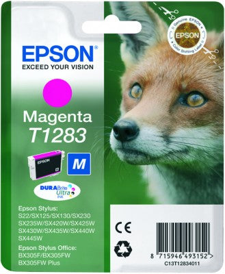 Epson T1283 Magenta Tintenpatrone (Original) – für Stylus S22, SX125, SX425W