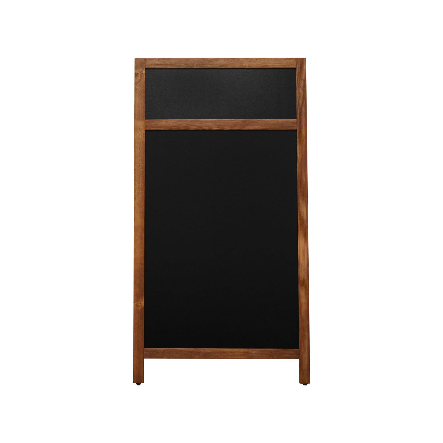 Europel Kundenstopper – 660 × 1'280 mm – Kiefernholzrahmen natur, Melamin (beschichtet), schwarz