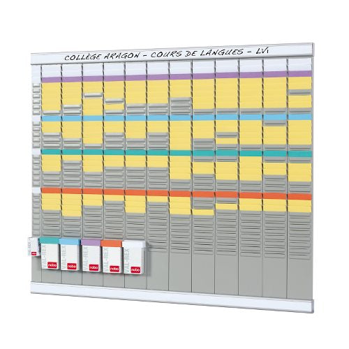 Nobo Jahresplaner, 12 Monate – 66 × 77,2 cm, Weiss