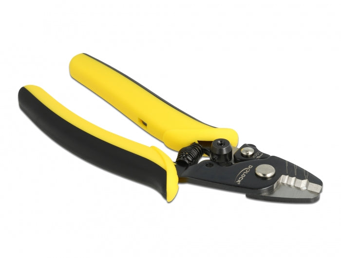 DeLOCK Glasfaser-Abisolierzange – Länge 160 mm, Breite 55 mm – für LWL-Kabel