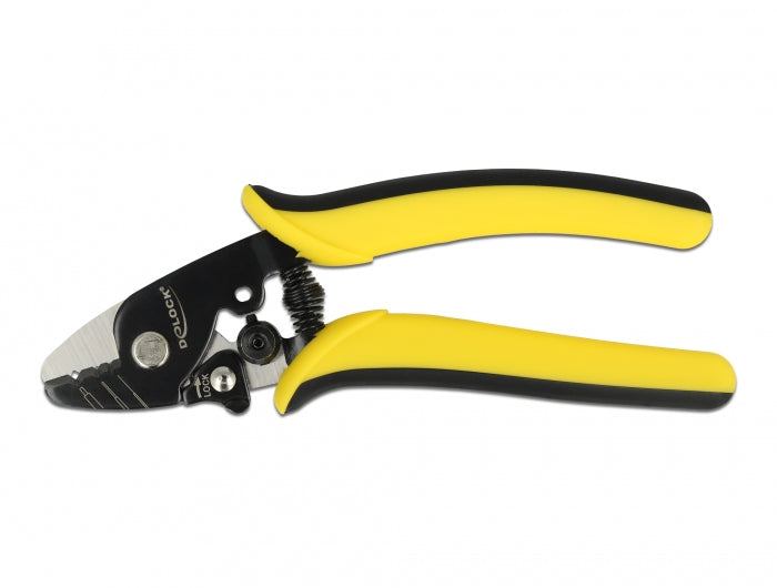 DeLOCK Glasfaser-Abisolierzange – Länge 160 mm, Breite 55 mm – für LWL-Kabel