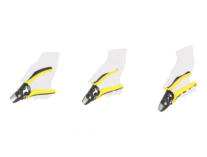 DeLOCK Glasfaser-Abisolierzange – Länge 160 mm, Breite 55 mm – für LWL-Kabel