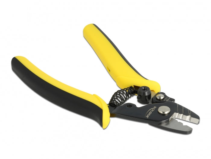 DeLOCK Glasfaser-Abisolierzange – Länge 160 mm, Breite 55 mm – für LWL-Kabel