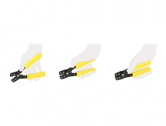 DeLOCK Crimpzange – AWG 20–28, Länge 170 mm – für Crimpkontakte