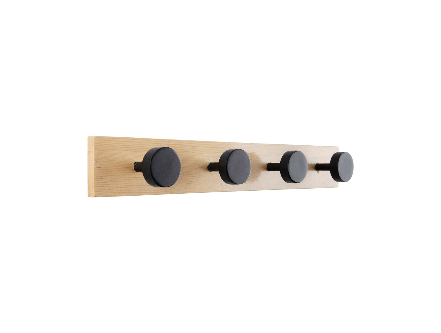 present time Wandgarderobe 4 Haken – Kiefer – natur – 400 × 60 × 60 mm
