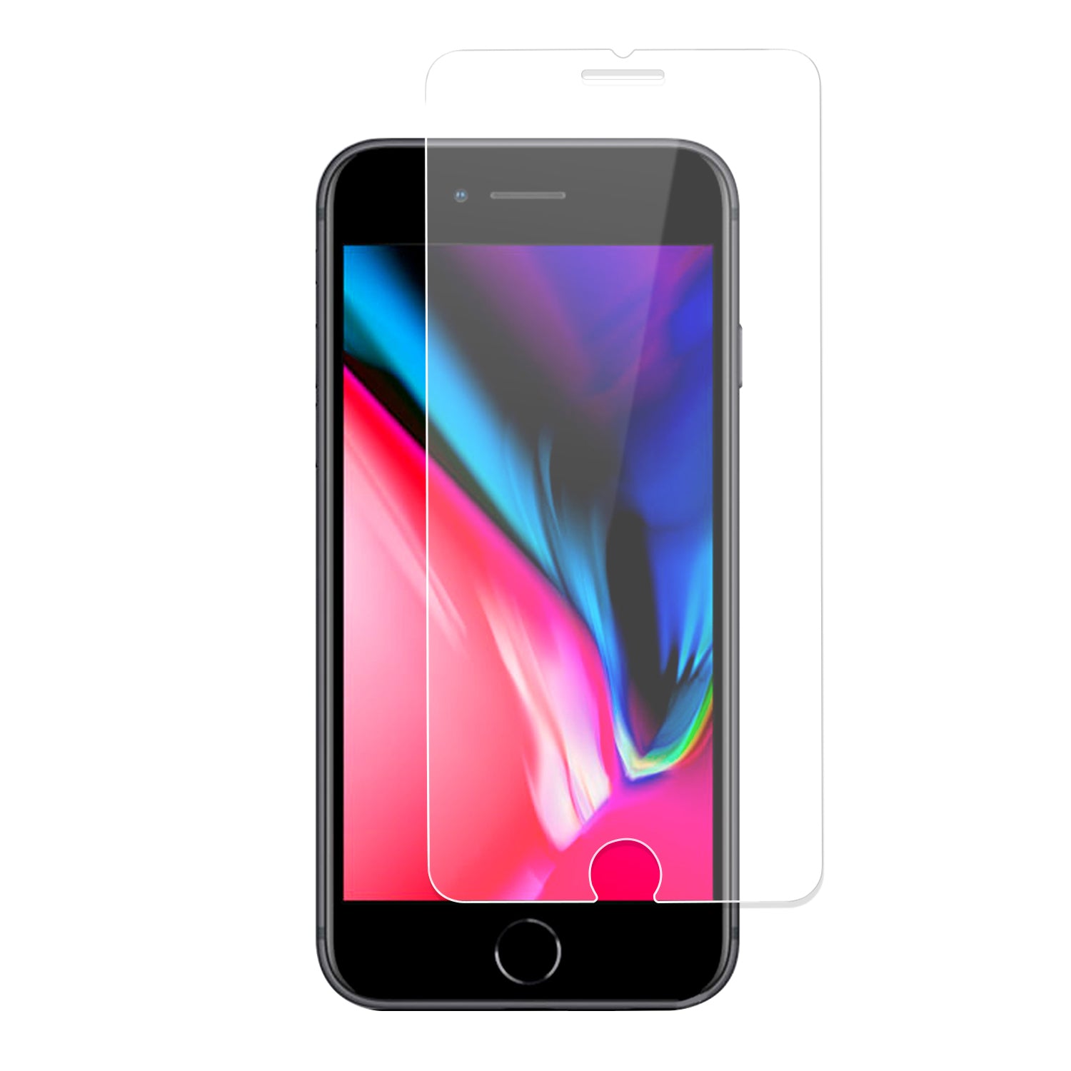 4smarts Displayschutzglas – für Apple iPhone SE (2020)/8/7 – stossfest, anti-fingerprint, Hartglas, 9H